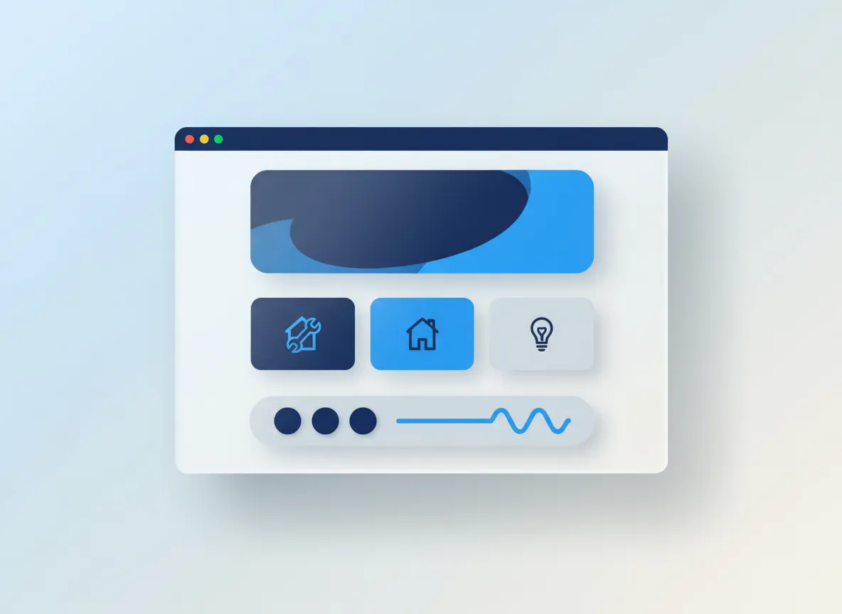 Example small business website mockup
